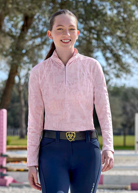 Ariat® Ladies' Sunstopper 3.0 Quarter-Zip Baselayer