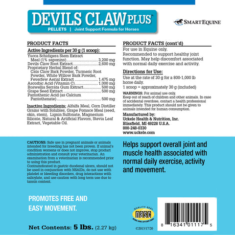Devil's Claw Plus™ Pellets by SmartEquine™  - 5 lbs.