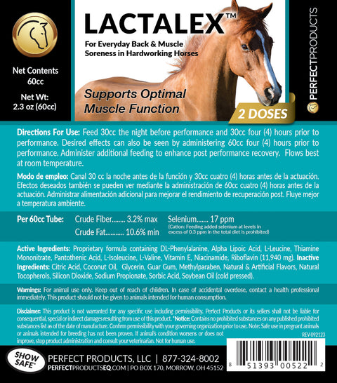 Perfect Products Lactalex™ Pre-Event Muscle Function & Recovery Paste