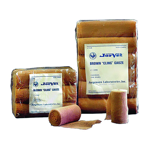 JorVet™ Brown Cling Gauze 12-Pack