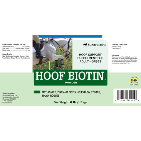 Hoof Biotin Powder by SmartEquine™ - 6 lbs - 6 Lb - Hoof Supplements