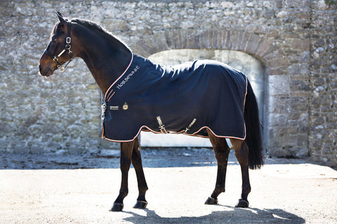 Horseware® Ireland Rambo® Helix Stable Sheet - Black/Tan/Orange/Black / 60 - Stable Sheets