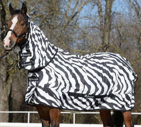Bucas Zebra Sweet Itch with Full Neck