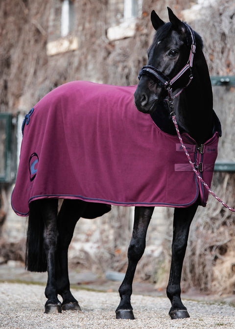 Cavallo® Henja Fleece Cooler - Rubin / S-129Cm-49In - Coolers & Dress Sheets