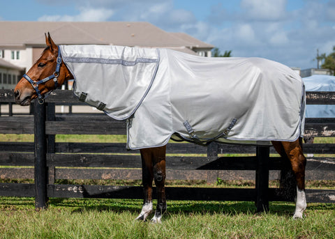 Horseware Ireland Amigo Bug Tapis Drap Mouche, Beau Bébé Bleu, avec Col Horseware Ireland Amigo Bug Tapis Drap Mouche, Beau Bébé Bleu, avec Col