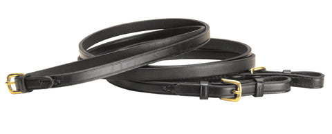 Tory Leather Company 5/8" x 60" Flat Reins with Buckle Bit Ends