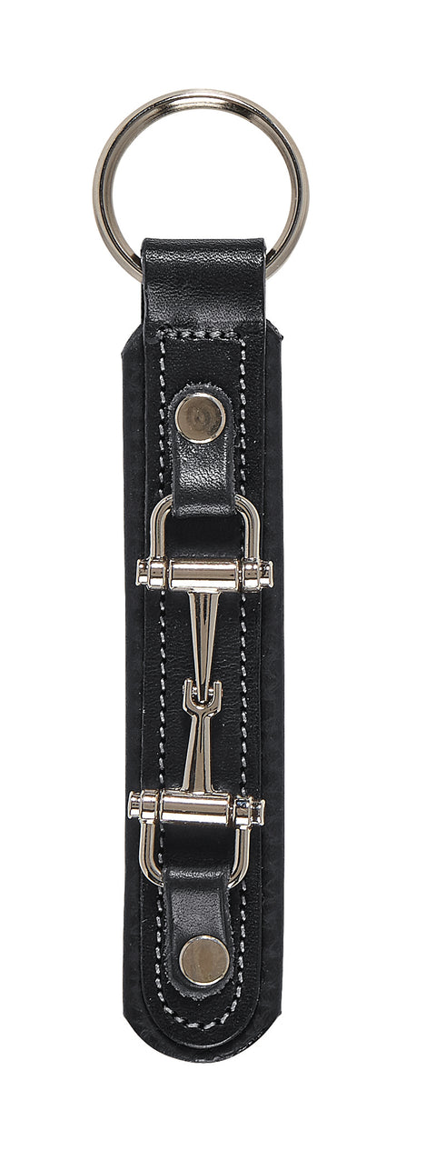 Tory Leather Snaffle Bit Padded Leather Key Chain