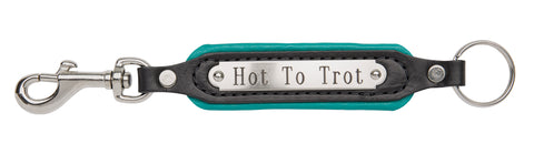 Perri’s® Padded Leather Key Chain with Nameplate