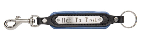 Perri’s® Padded Leather Key Chain with Nameplate