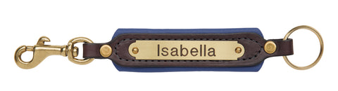 Perri’s® Padded Leather Key Chain with Nameplate