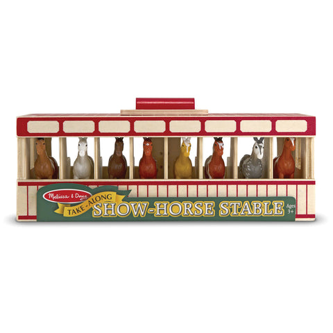 Melissa & Doug® Take-Along Show Horse Stable Play Set