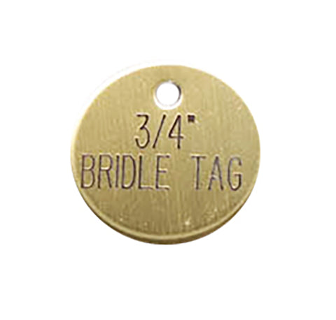3/4'' Round Bridle & Accessory Tag