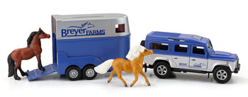 Breyer® Farms Land Rover® & Tag-a-Long Trailer Set