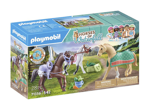 Playmobil® Three Horses Set with Accessories