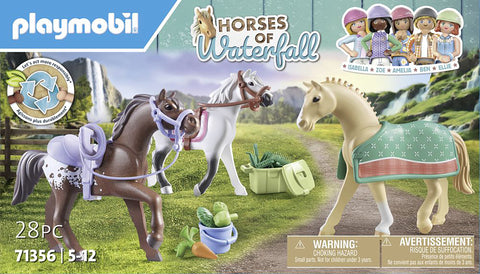 Playmobil® Three Horses Set with Accessories