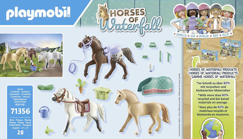 Playmobil® Three Horses Set with Accessories