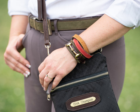 Perri’s® Champion Collection Wristlet with Leather Accents and Nameplate