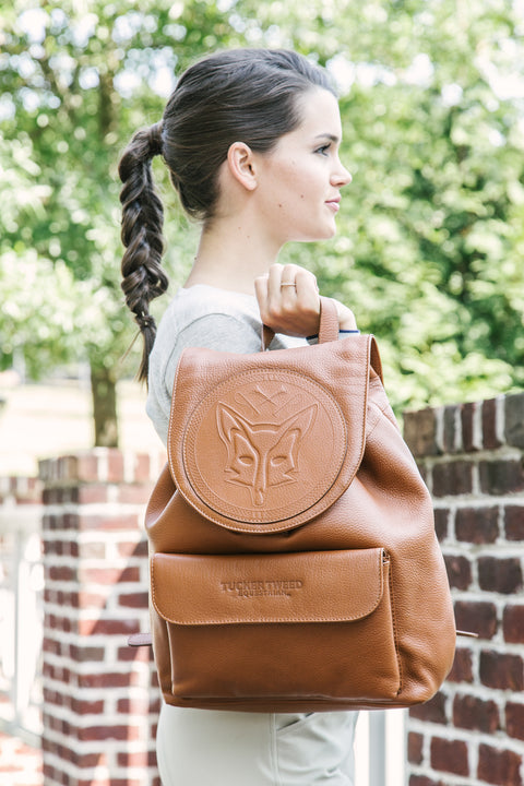 Tucker Tweed Equestrian™ Brandywine Leather Backpack