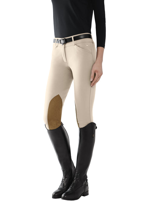 R.J. Classics Ladies Gracie Plus Mid Rise Knee Patch Breeches Forest / 24W R.J. Classics Ladies Gracie Plus Mid Rise Knee Patch Breeches Forest / 24W