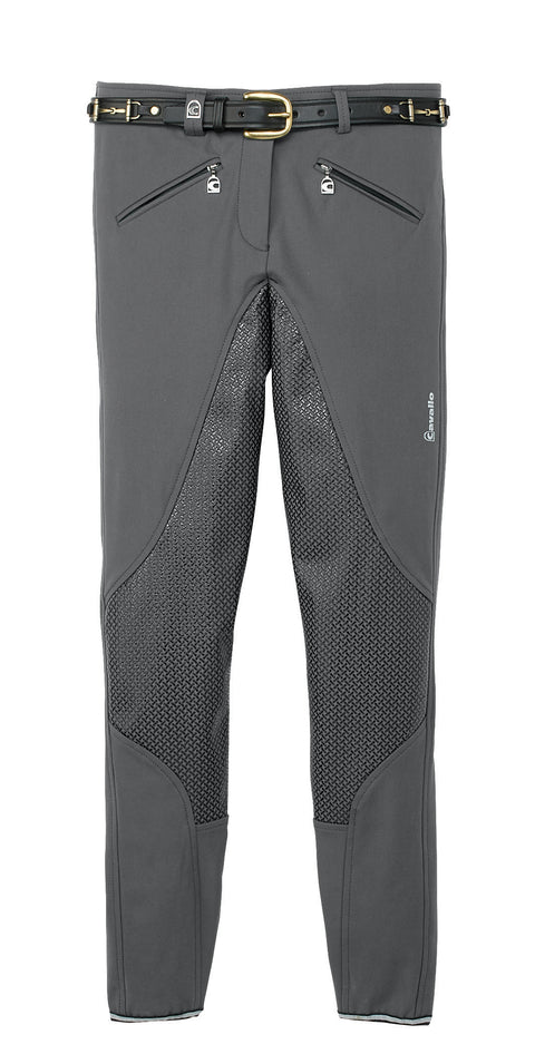 Cavallo® Ladies’ Caja Grip Full-Seat Breech - Smoke Grey / 24 - Full Seat Breeches