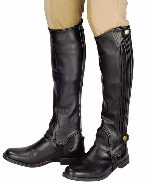 TuffRider® Adult Tall Grippy Grain Half Chaps