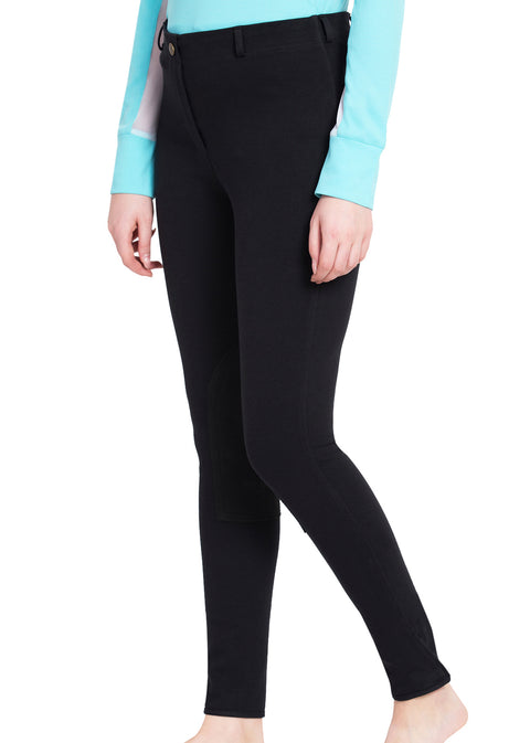 TuffRider® Ladies' Cotton Pull-On Knee-Patch Plus Breech