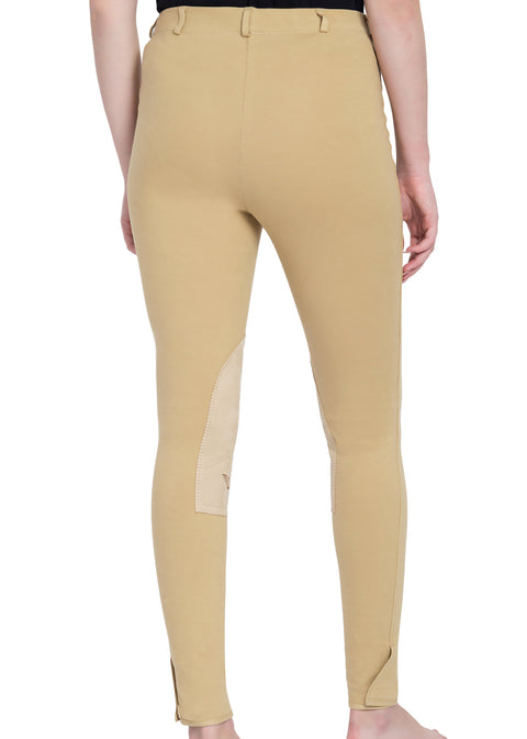 TuffRider® Ladies' Cotton Pull-On Knee-Patch Plus Breech