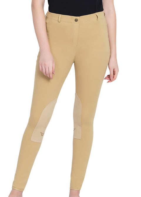 TuffRider® Ladies' Cotton Pull-On Knee-Patch Plus Breech