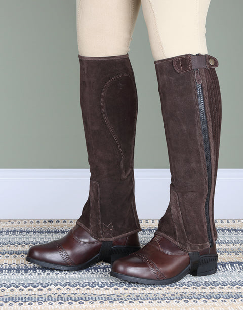 Shires Adults' Moretta Suede Half Chaps