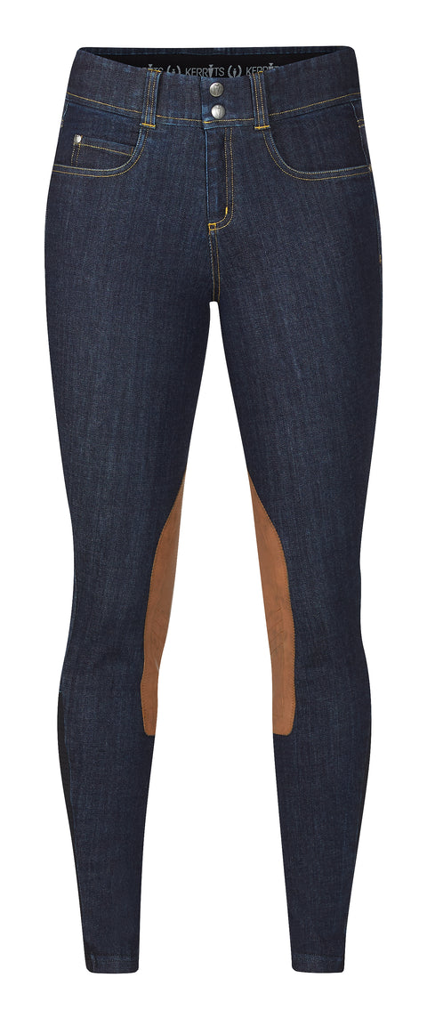 Kerrits® Ladies’ Stretch Denim Knee-Patch Breech