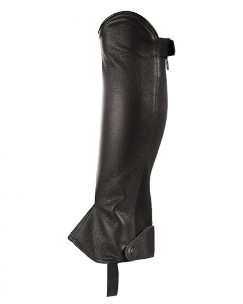 Horze Kids’ Synthetic Leather Half Chaps with Elastic