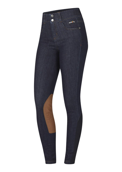 Kerrits Kids’ Stretch Denim Knee-Patch Breech