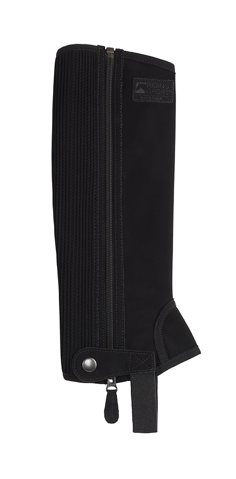 Riding Sport™ Kids’ Synthetic Suede Half Chaps with Silicone Grip Patches