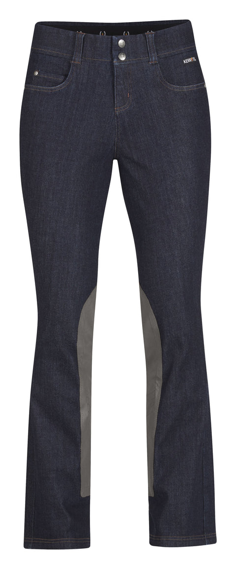 Kerrits® Ladies’ Stretch-Denim Extended Knee-Patch Bootcut Riding Jean