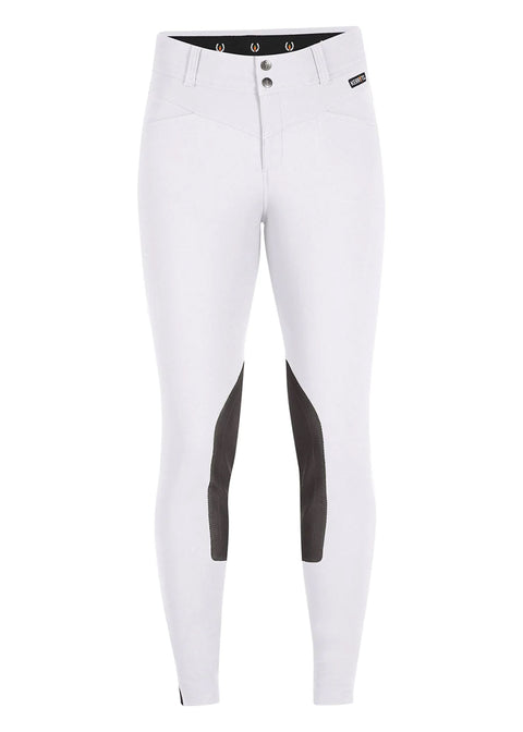 Kerrits® Ladies’ Petite Crossover II Knee-Patch Breech - White / Xs - Knee Patch Breeches