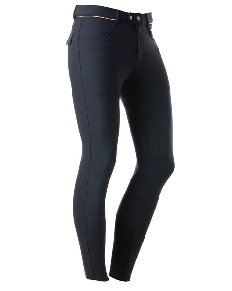 B Vertigo Men’s Damien Knee-Patch Breech - Anthracite Grey / 30 - Mens Breeches