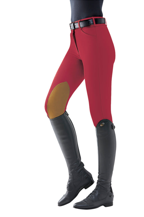 THE TAILORED SPORTSMAN™ Ladies’ Mid-Rise Vintage Patch Sock-Bottom Breech - Knee Patch Breeches