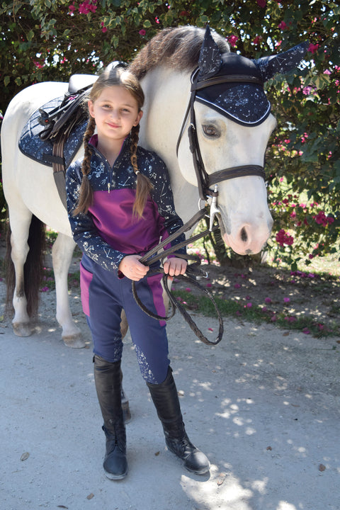 Belle & Bow Equestrian Girls’ Fleece Tight