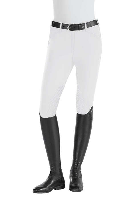 THE TAILORED SPORTSMAN™ Ladies’ Techno Midweight Silicone  Front-Zip Knee-Patch Breech