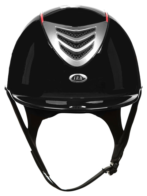 IRH® IR4G Power Helmet with Black Finish Titanium Vent Red Piping - Helmets
