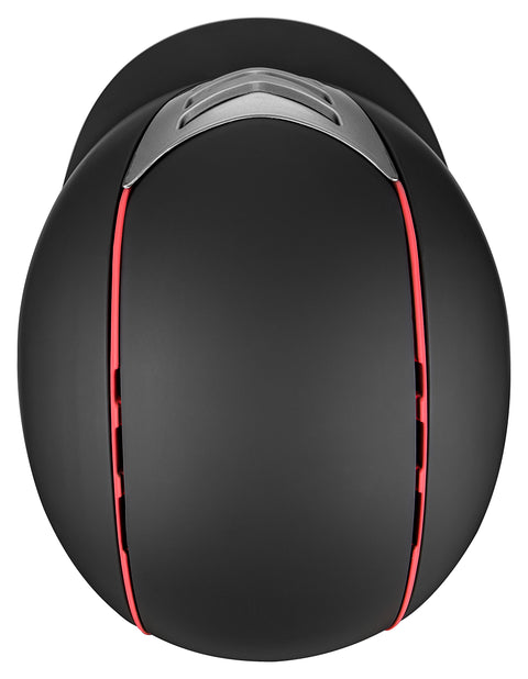 IRH® IR4G Power Helmet with Black Finish Titanium Vent Red Piping - Helmets