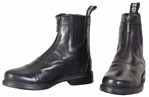 TuffRider® Ladies' Baroque Front Zip Paddock Boots with Metal Zipper