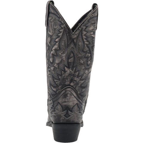 Laredo® Men’s Garrett Leather Boots in Distressed Black