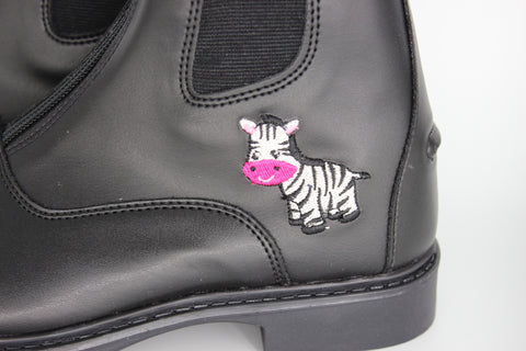 TuffRider® Children’s Zebra Front-Zip Paddock Boots