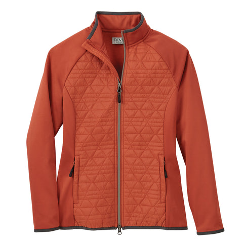 Dover Saddlery Stride™ Active Layered Jacket in Hot Coral - Women's La Dover Saddlery Stride™ Active Layered Jacket in Hot Coral - Women's La
