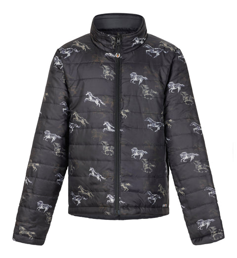 Kerrits® Kids’ Pony Tracks Reversible Quilted Jacket