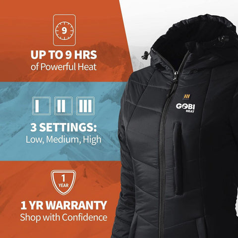Gobi Heat® Ladies’ Victoria 5-Zone Heated Coat