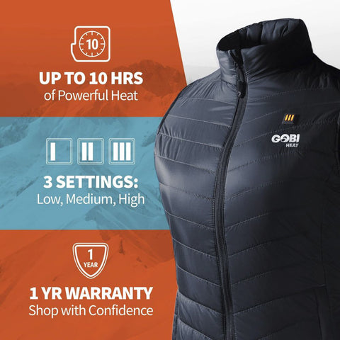 Gobi Heat® Ladies’ Dune 3-Zone Heated Vest
