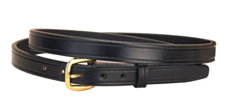 Tory Leather ¾" Plain Belt with Brass Buckle