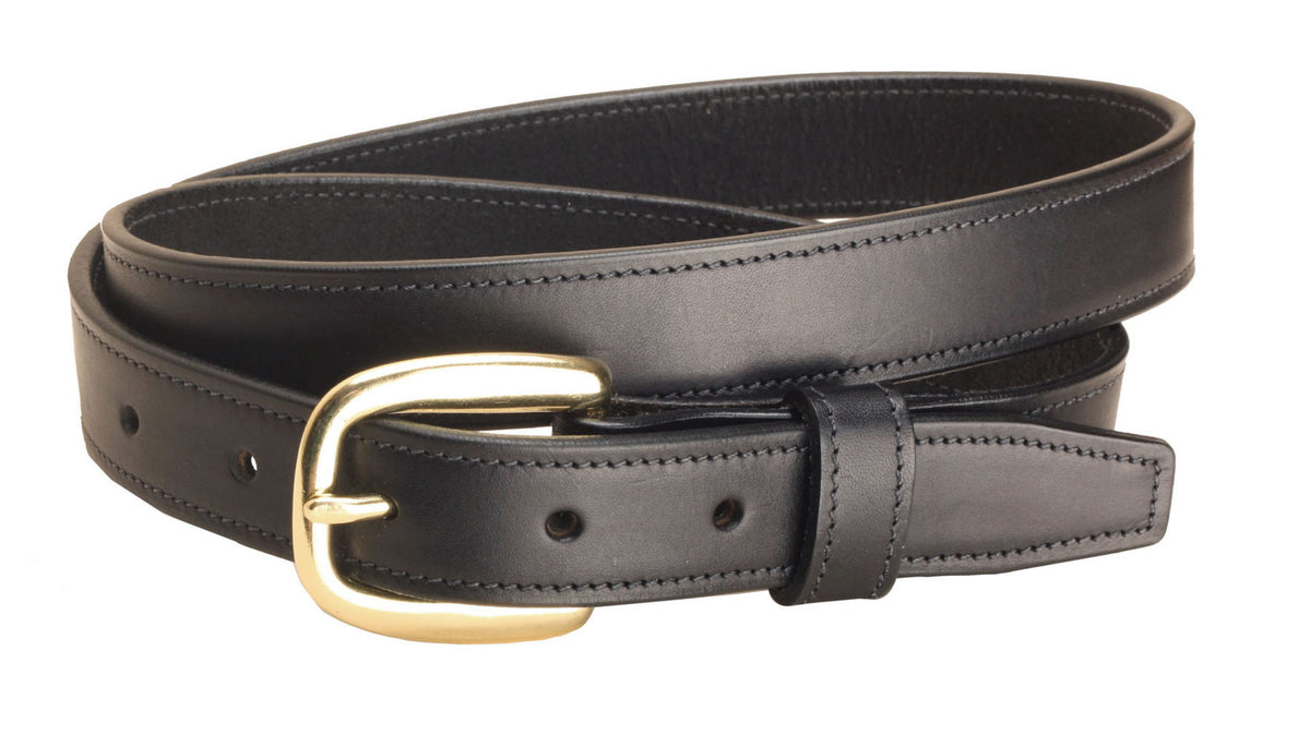 Tory Leather Co. Vintage 90s Black Stitched Leather Belt 28 Tory Leather 3/4 main image 3